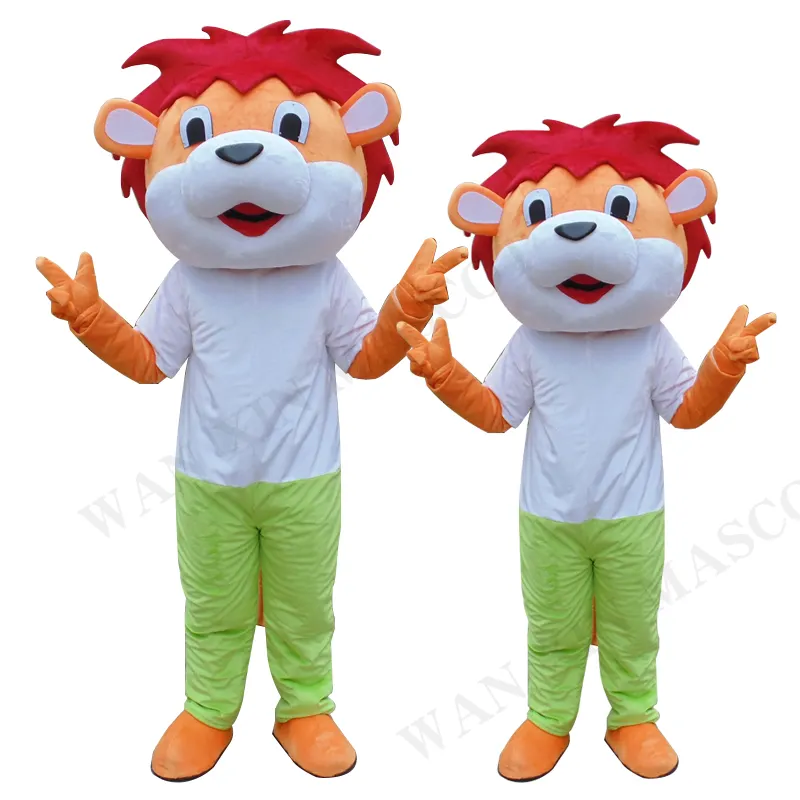 Vendita calda bambino leone di Halloween Cosplay leone tigre Costume mascotte per adulti costume mascotte