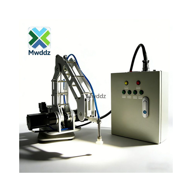 4 Axis Robotic Robot Mechanical w/ Geared Motors Closed Loop Full Kit + Pneumatic Claw
