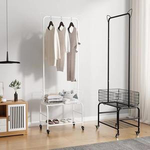 소형 및 휴대용 코트 랙 의류 랙 옷걸이 옷걸이 선반 보관 롤러 옷장 걸이 바닥 신발장 이동식 - Product Image 3