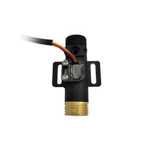 Small G1/2" Water Flow Sensor DN15 Plastic Turbine Flow Sensor Water Guide Drum Impeller Water Meter