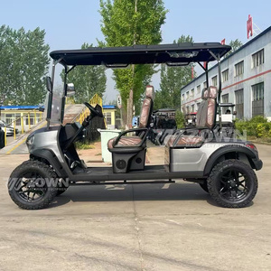 Carrito de golf todoterreno de lujo de 4 asientos con interior de máxima comodidad para el transporte de invitados en clubes campestres y propiedades de lujo. - Product Image 5