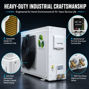 3HP 2tons 24000BTU DC Hybrid Solar Powered AC <b>Air</b> <b>Conditioner</b> <b>Mini</b> <b>Split</b> Unit for Home RV & Hotel Use with Cooling/Heating - Product Image 6