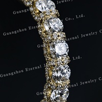 Bague de fiançailles personnalisée pour femme avec diamant de laboratoire IGI taille brillant rond, en argent S925, plaqué or massif 10K 14K 18K, bijoux en diamant