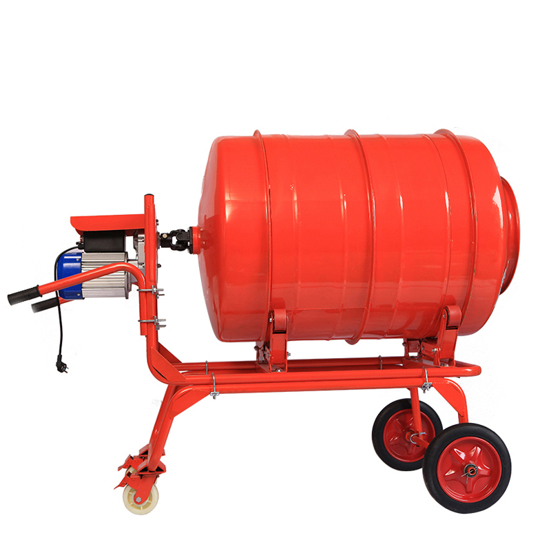 Type poussé à la main 800L capacité bétonnière électrique avec 4 roues