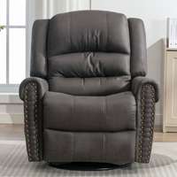 Vanbow-Meubles de salon 40HQ en tissu noir, 175 pièces, canapé à bascule, fauteuil inclinable, rivet de massage extensible