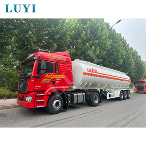 LUYI Ventas directas de fábrica Buena calidad Tres ejes Diseño de una sola cabina Semirremolques cisterna de combustible Tanque de aceite de acero al carbono - Product Image 5