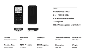 Ven y ve. Esta Unidad TENS 3 en 1 te Muestra Exactamente Dónde Tratar - Product Image 6