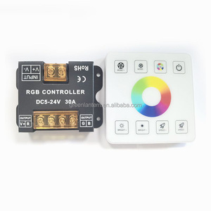 RF86 แผงรีโมท <span class=keywords><strong>RGB</strong></span> <span class=keywords><strong>30A</strong></span> คอนโทรลเลอร์ RF รีโมทคอนโทรลไร้สาย LED <span class=keywords><strong>Controller</strong></span> สําหรับ DC5-24V LED Strip นีออน COB ไฟ - Product Image 1