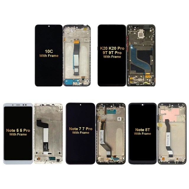 Replacement Pantalla Display Screen Mobile Phone Lcd for Redmi Note 5 6 7 8 K20 Pro K30S K30i 5G K40 K50i K60 Pro With Frame