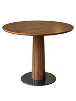 Ensemble table et chaises de restaurant rondes en bois massif de style médiéval avec porte-cartes pour 4 personnes, usage commercial, design vert personnalisable