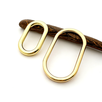 Anneau ovale de luxe professionnel classique vintage en alliage de zinc, étanche, pour la sécurité, accessoires de quincaillerie, couleur/taille personnalisables pour sacs
