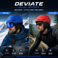 Casque de ski et snowboard personnalisable pour adulte, certifié CE EN1078, avec masque intégré, idéal pour les sports d'hiver – Ventes flash OEM