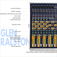 Demao 12 canaux entrée puissance professionnel audio numérique dj console de mixage 600W + 600watts mélangeurs amplificateur