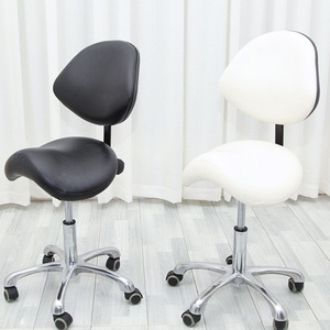 Tabouret Ergonomique Métallique Professionnel pour Onglerie, Chaise Selle Manuelle pour Dentiste, Infirmière, Médecin, Esthéticienne, Coiffeur – Fonction Lifting Intégrée - Product Image 1