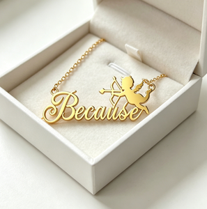 Collar Personalizado con Nombre <span class=keywords><strong>de</strong></span> Cupido, Collar <span class=keywords><strong>de</strong></span> Acero Inoxidable <span class=keywords><strong>para</strong></span> <span class=keywords><strong>Mujer</strong></span>, Joyería <span class=keywords><strong>de</strong></span> Moda, Cadena con Colgante <span class=keywords><strong>de</strong></span> Iniciales Personalizadas - Product Image 4