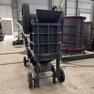Trituradora de Mandíbulas para Minería con Motor y Rodamientos, Criba Vibratoria de Dos Capas, Alta Productividad, Capacidad Máxima de 15-20t/h, en Venta - Product Image 2