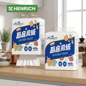 Papier essuie-tout mural pour cuisine, prix abordable, haute qualité, absorption de l'huile et de l'eau, tissu doux jetable pour le nettoyage des aliments et des plats - Product Image 1