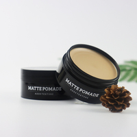 Nouveauté, pommade mate label Oem, sans brillance, aspect naturel mat, facile à laver, pâte à modeler pour hommes