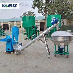 200-300 kg/std kleine Futterpellet-Produktions linie mit Mischer und Schnecken förderer für Geflügelvieh-Schweine farmen - Product Image 6