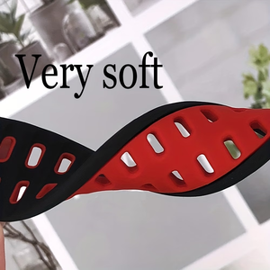 أحزمة ساعة رياضية من السيليكون قابلة للتنفس بعرض 22 ملم، تصميم حلقي رياضي لسلسلة ساعات جارمين فوررنر الذكية، إكسسوارات حزام الساعة - Product Image 2