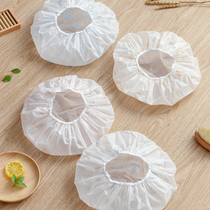 Waterproof Shower Cap Heart Pattern PE Material Adult Women Hair Cover For Sanitary Use - Product Image 4