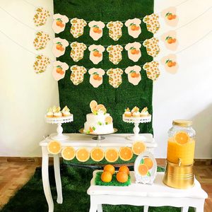 Lot <span class=keywords><strong>de</strong></span> 3 Bannières <span class=keywords><strong>de</strong></span> Baby Shower Thème Agrumes Orange Mignon – Fête Citronnade et <span class=keywords><strong>Clémentine</strong></span> - Product Image 3