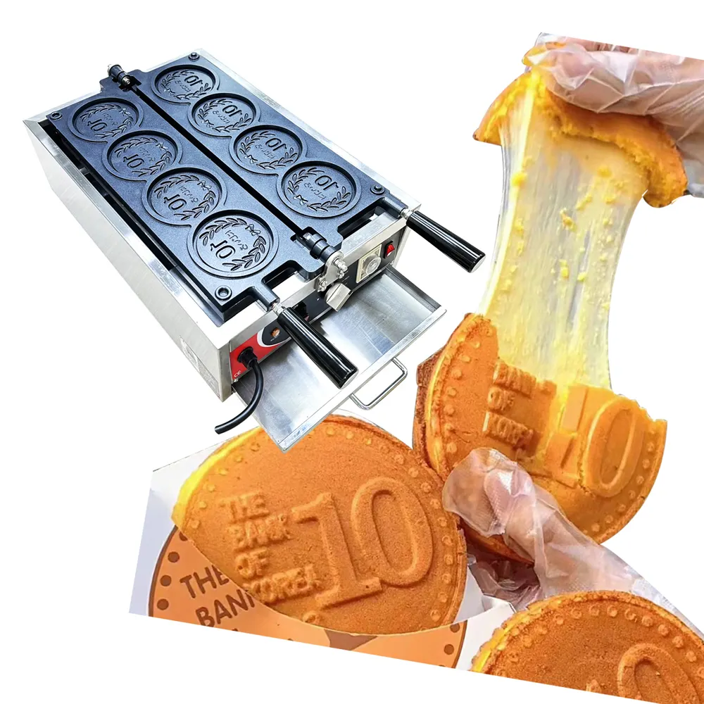 Commercial Custom Cheese Coin Makers Customization The Pan Is Carved By CNC 10 Yen Coin Cheese Pancake Bread Maker