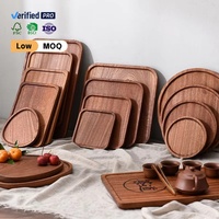 Plateau de service en bois artisanal écologique, décoration de table classique, articles de cuisine, artisanat, plateaux et planches