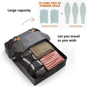 बहुक्रिया पैर भारी शुल्क छत सामान भंडारण बैग कार्गो वाहक कार छत संग्रहण कार्गो बैग