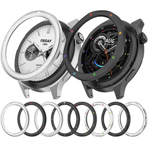 Anillo de Bisel Metálico <span class=keywords><strong>IVANHOE</strong></span> para Xiaomi Watch S4 S3, Protector con Película, Funda para Reloj, Carcasa para Bisel de Reloj S3 ESIM S4 ESIM - Product Image 1