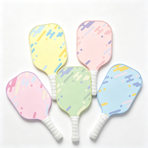 Juego de Palas de Pickleball GQK en Colores Pastel, Agarre Antideslizante, Forma Estándar, Núcleo de Madera de Álamo en Forma de Panal, Ligeras, Portátiles y Plegables - Product Image 1