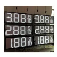 7 segment large led gas price sign 8 inch 12 inch seven segment display