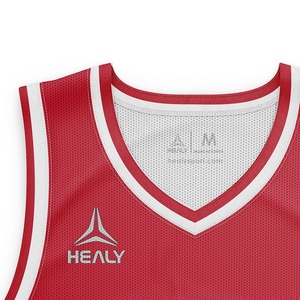 HEALY Custom Digital Print <b>Mens</b> Reversible Basketball Jersey Breathable Durable Plus Size Quick Dry 100% Polyester High Quality - Product Image 3