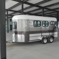Remorque mobile OEM pour chevaux avec logement, chariot de transport de chevaux aux normes australiennes