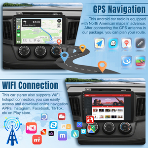 Nhà máy đài phát thanh xe cho Toyota Rav4 2013 2018 <span class=keywords><strong>Android</strong></span> Car Stereo GPS navigation Player đa phương tiện <span class=keywords><strong>Android</strong></span> Auto Carplay - Product Image 5