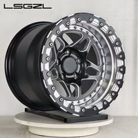 جنوط LSGZL مصنوعة بتقنية Beadlock مقاس 5x120، عجلات سيارات 15 و17 و18 و19 و20 بوصة للطرق الوعرة، 6x139.7 و5x114.3 لسيارات BMW وGTR ونيسان وبيلاك وموستانج GT