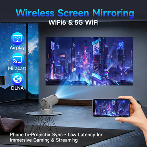 โปรเจคเตอร์พกพา HY300 Pro Plus รองรับการถอดรหัส 8K ภาพคมชัด 720P ระยะฉายสั้น ลำโพงในตัว ความสว่าง 290 ANSI ระบบ Android 14 ปรับคีย์สโตนอัตโนมัติ พร้อมบลูทูธและแอร์เมาส์ - Product Image 4