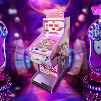 Machine de jeu de flipper mécanique à pièces électriques pour enfants, série d'animaux de dessin animé personnalisée, arcade tout-en-un