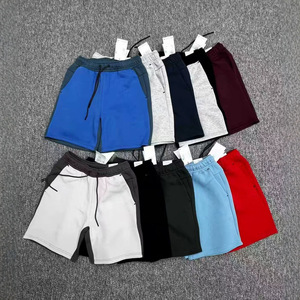 Nouveaux shorts de sport décontractés en coton tricoté avec cordon de serrage, 10 couleurs, avec logo - Product Image 1