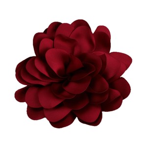 Flor de camelia de satén hecha a mano de 9.5 cm para accesorios para el cabello, zapatos, sombreros, ropa, flores decorativas de tela, suministros para manualidades. - Product Image 5