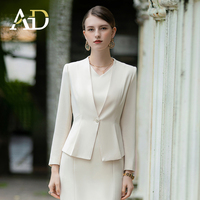 Costumes originaux de robe sans manches haut de gamme de luxe à bouton unique pour femmes occasion formelle classique vente en gros OEM d'usine ODM