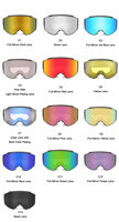Masque de ski d'hiver de haute qualité, lunettes de neige confortables, vente en gros, lunettes de ski magnétiques