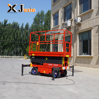 Plateforme élévatrice mobile à ciseaux certifiée CE, 8m 10m, hydraulique et électrique, en stock, prête à être expédiée
