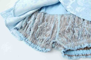 Corset bleu sans bretelles, jacquard floral, <span class=keywords><strong>bustier</strong></span> de <span class=keywords><strong>princesse</strong></span>, <span class=keywords><strong>robe</strong></span> courte mini pour femmes - Product Image 6