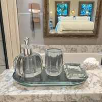 Ensemble de gel douche en cristal personnalisable, idée cadeau de mariage, décoration de salle de bain luxueuse et tendance sur Pinterest