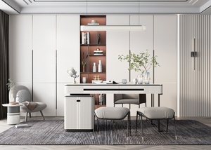 Stile moderno personalizzabile soggiorno libreria mobili con legno porta nascosta Design per la biblioteca di casa ufficio che memorizza libri - Product Image 3