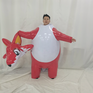 OEM ODM ha personalizzato la tuta di plastica gonfiabile del Costume di volpe di pubblicità gonfiabile animale per la fiera di affari - Product Image 2