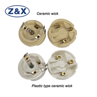 Douille de lampe sur pied rétro en fer nickelé ZX E27 E26 UK EU, filetage complet, certifiée ENEC, garantie 2 ans