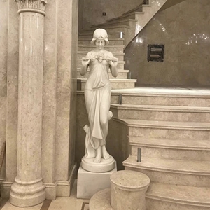 Estatua de Querubín de Mármol Tallada a Mano Personalizada para Jardín y Proyecto Conmemorativo de Cementerio, Escultura Clásica Italiana de Putto - Product Image 4