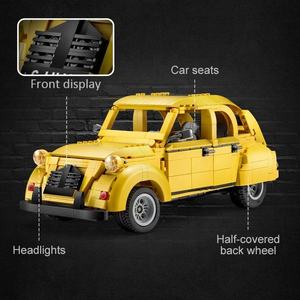 C61026 cada 1238ชิ้นเมือง RC ย้อนยุคคลาสสิกกีฬาบล็อกอาคารรถสปอร์ตทางเทคนิคผู้สร้างรีโมทคอนโทรลรถแข่งของเล่น - Product Image 4